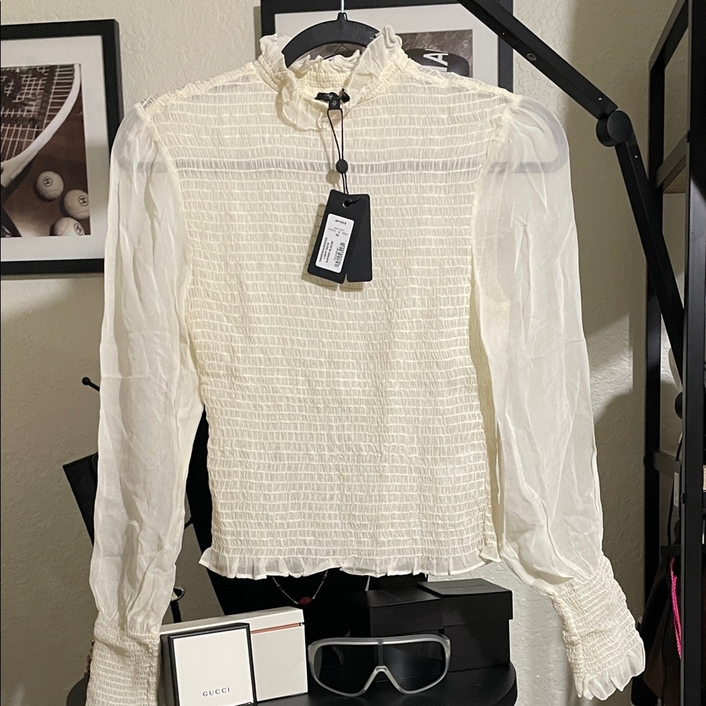 Rag & Bone Top  NWT Cream Textured